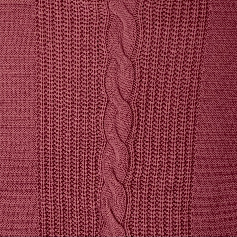Full Circle Trends~NWT~Long Sleeve Cable Knit Frayed Edge Sweater Dress~Sz 1X - Picture 10 of 14